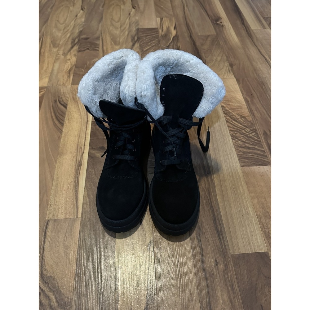 La Canadienne Boots Men's Black Sz 8 Sherpa Mid NWOB 40028